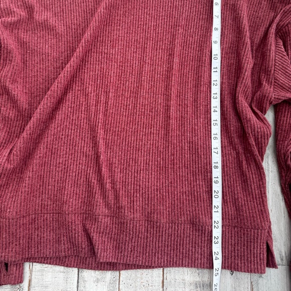 Freely Rust Colored Ribbed Hoodie - Picture 4 of 7